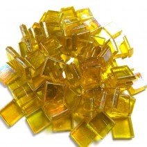 Glass tile, 10mm Shimmers: Mini Raite