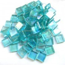 Glass tile, 10mm Shimmers: Mini Dioptase