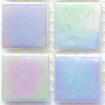 Glass tile, 20mm Nebula: Blue Moonstone
