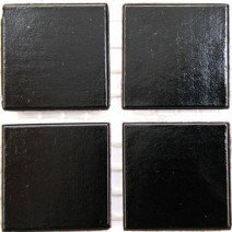 Glass tile, 20mm: Black