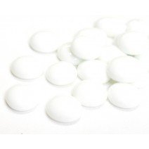 Glass Nuggets: White Marble