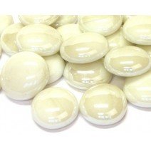 Glass Nuggets: White Opalescent
