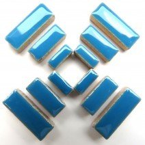 Ceramic Rectangles: Thalo Blue
