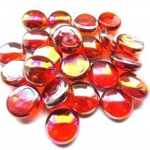 Glass Nuggets: Orange Diamond