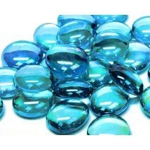 Glass Nuggets: Teal Diamond