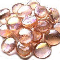 Glass Nuggets: Peachy Pink Diamond