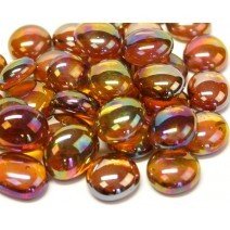 Glass Nuggets: Amber Diamond