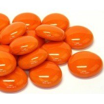 Glass Nuggets: Orange Marble