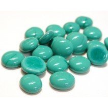 Glass Nuggets: Teal Marble