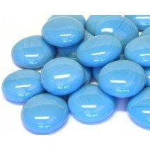 Glass Nuggets: Turquoise Marble