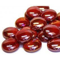 Glass Nuggets: Red Opalescent
