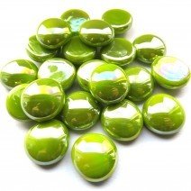 Glass Nuggets: Kiwi Opalescent