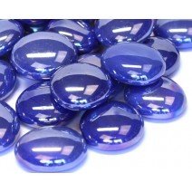 Glass Nuggets: Blue Opalescent