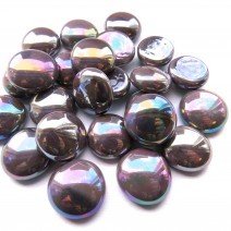 Glass Nuggets: Plum Opalescent Glass Nuggets: Plum Opalescent