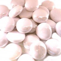 Glass Nuggets: Pastel Pink Opalescent Glass Nuggets: Pastel Pink Opalescent