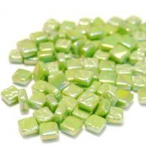 Glass tile, 8mm: Pearlised New Green