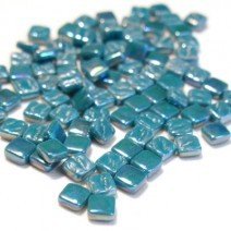 Glass tile, 8mm: Pearlised Deep Teal