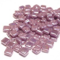 Glass tile, 8mm: Pearlised Lilac, 50g