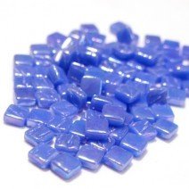 Glass tile, 8mm: Pearlised True Blue, 50g