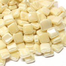 Glass tile, 8mm: Pearlised Cream