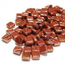 Glass tile, 8mm: Pearlised Chestnut