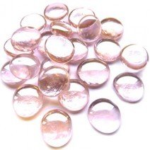 Glass Nuggets: Pastel Pink Diamond Glass Nuggets: Pastel Pink Diamond