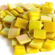 Glass tile, Nebula 10mm: Yellow Citrine Glass tile, Nebula 10mm: Yellow Citrine