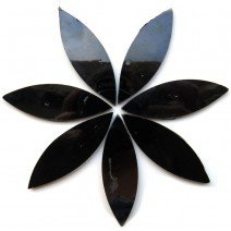 Stained Glass Petals: Pure Black Large