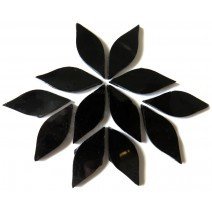 Stained Glass Petals: Pure Black Small