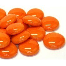 Glass Nuggets: Orange Marble Glass Nuggets: Orange Marble