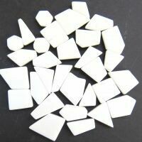 Glass Snippets: Opal White Glass Snippets: Opal White