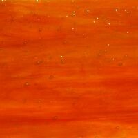 Stained glass strips: Streaky Orange