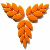 Glass Petals, Orange Glass Petals, Orange