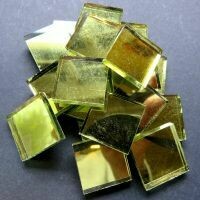 Mirror squares, Gold, 20mm x20mm Mirror squares, Gold, 20mm x20mm
