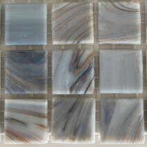 Glass tile, 20mm: Grey Feather Glass tile, 20mm: Grey Feather