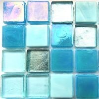Glass tile, 15mm: Indus Aqua Glass tile, 15mm: Indus Aqua
