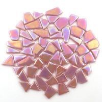 Glass Snippets: Iridised Rose Petal Glass Snippets: Iridised Rose Petal