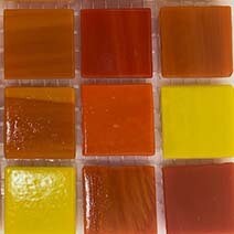Glass tile, Glass tile, 20mm: Inferno Glass tile, Glass tile, 20mm: Inferno