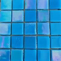 Glass tile, 15mm: Bright Turquoise