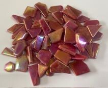 Glass Puzzles : Iridised Blood Red