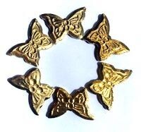 Ceramic Butterfly, Gold metallic Ceramic Butterfly, Gold metallic