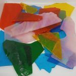 Scrap glass: Small pieces, transparent (500g)