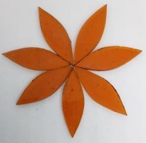Stained Glass Petals: Transparent Amber large
