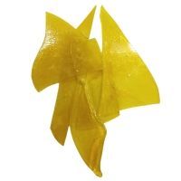Scrap glass: 100g, transparent yellow