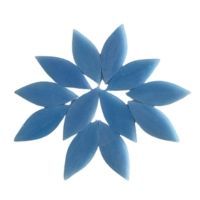 Stained Glass: Soft blue, small