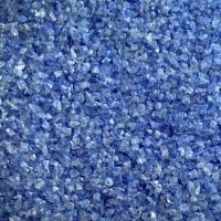 Frit (crushed glass), Blue, medium