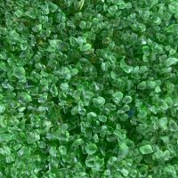 Frit (crushed glass), Green, coarse Frit (crushed glass), Green, coarse
