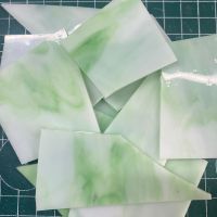 Scrap glass: 100g, Soft Green
