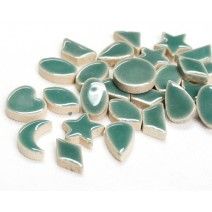 Ceramic Charms, phthalo green Ceramic Charms, phthalo green