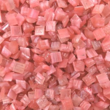Glass tile, 10mm: Mini Studio Coral Wispy Glass tile, 10mm: Mini Studio Coral Wispy